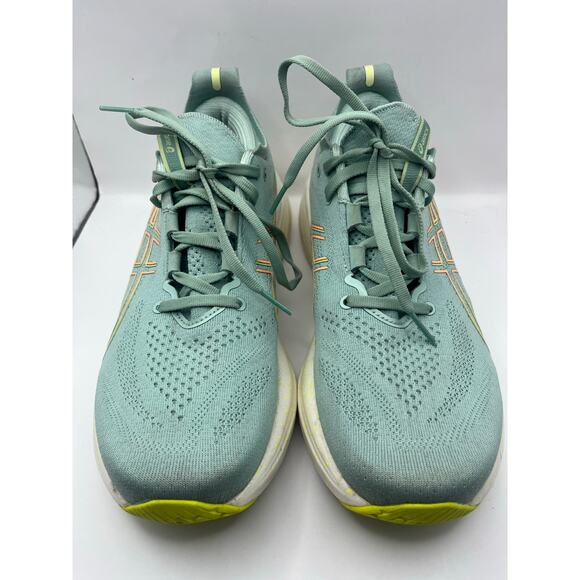 Asics Gel Nimbus 26 Light Celadon Safety Yellow Running Shoes Women’s Size 9.5 - Picture 5 of 8